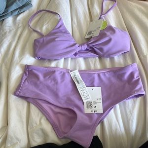 Forever 21 purple bathing suit